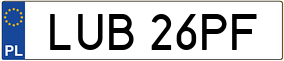Trailer License Plate